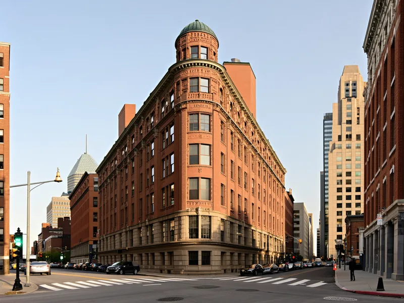 Hartford Connecticut downtown insurance district, Pearl Street area, professional buildings