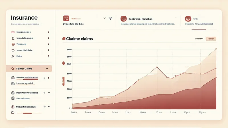 FNOL automation ROI — insurance claim cycle time dashboard concept
